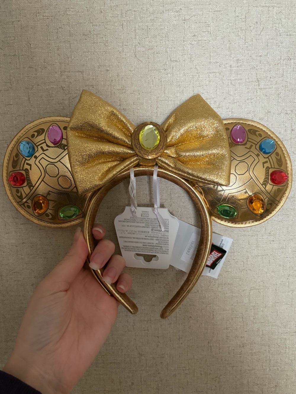Disney Parks Marvel Thanos Infinity Stones Minnie Mickey Mouse Ears Headband